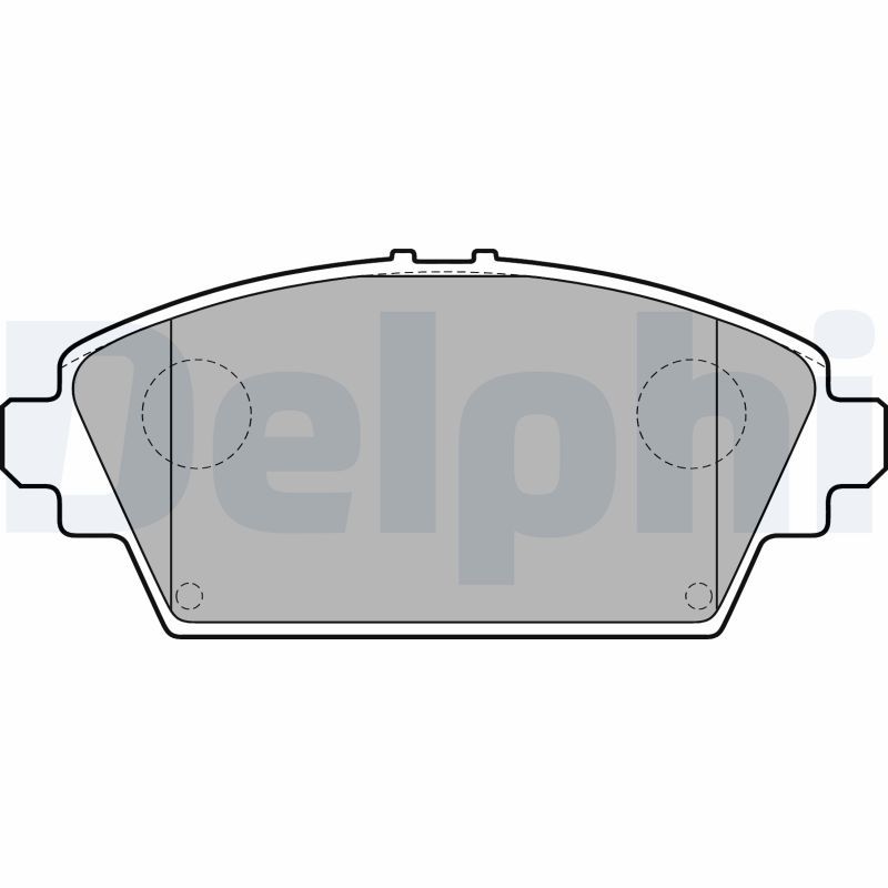 Brake Pad Set, disc brake DELPHI LP1732