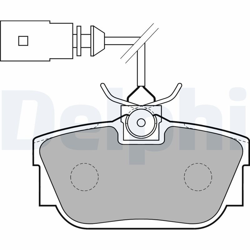 Brake Pad Set, disc brake DELPHI LP1733