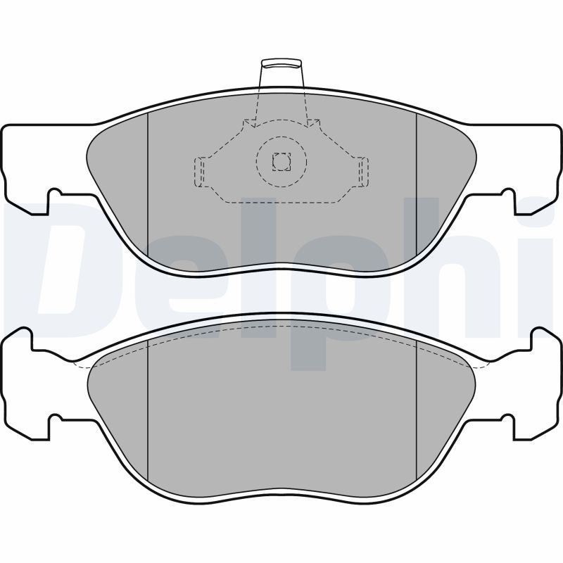 Brake Pad Set, disc brake DELPHI LP1734