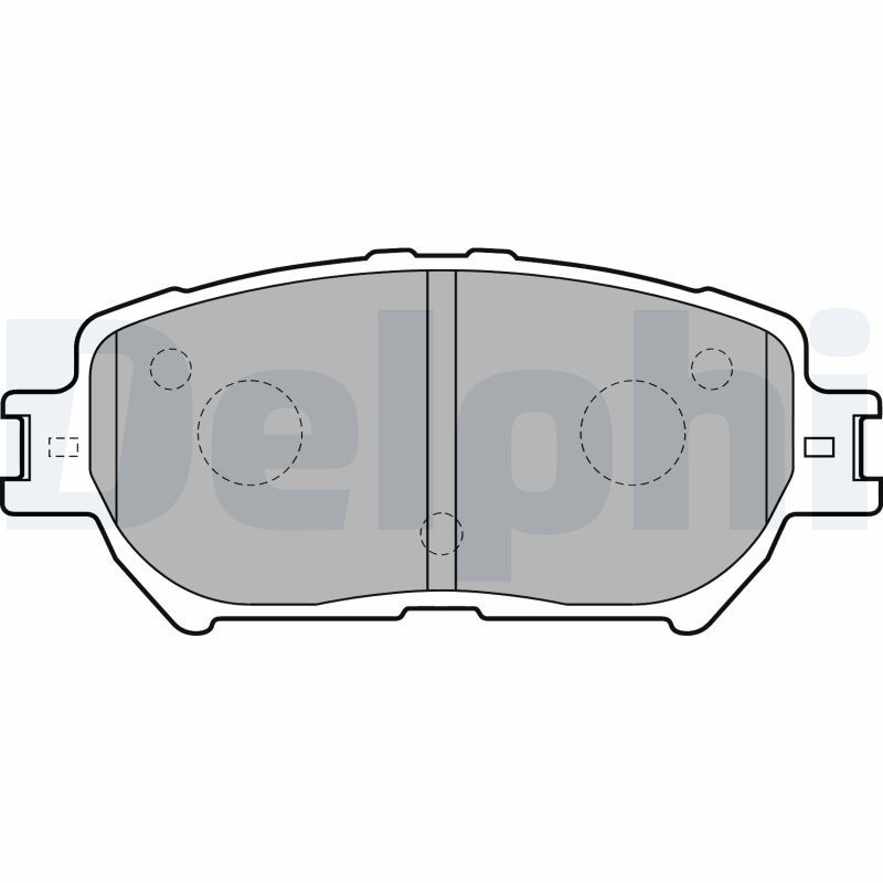 Brake Pad Set, disc brake DELPHI LP1738