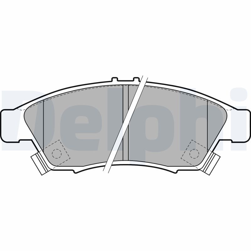 Brake Pad Set, disc brake DELPHI LP1739