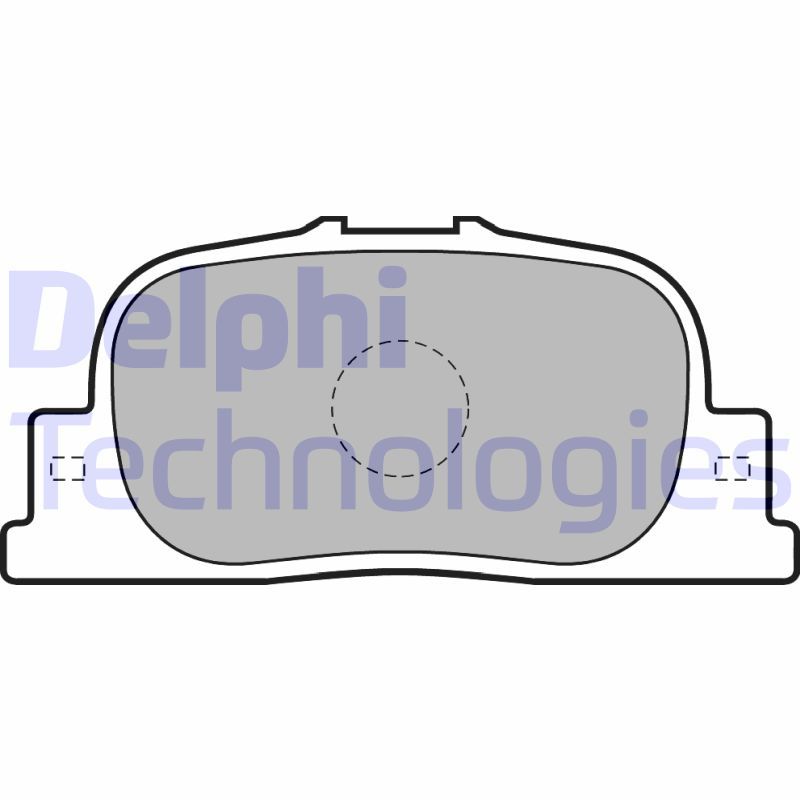 Brake Pad Set, disc brake DELPHI LP1740