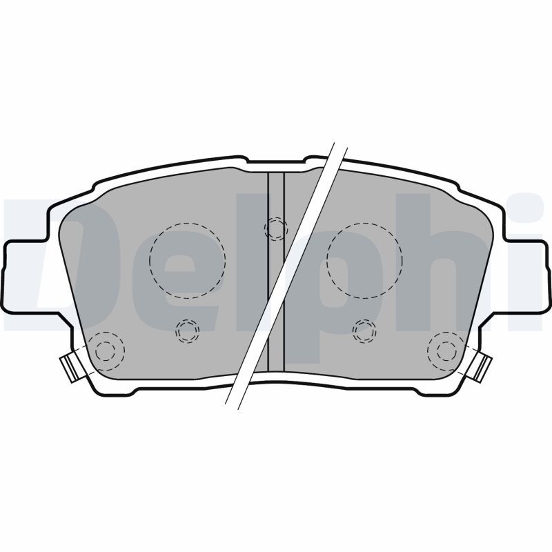 Brake Pad Set, disc brake DELPHI LP1742