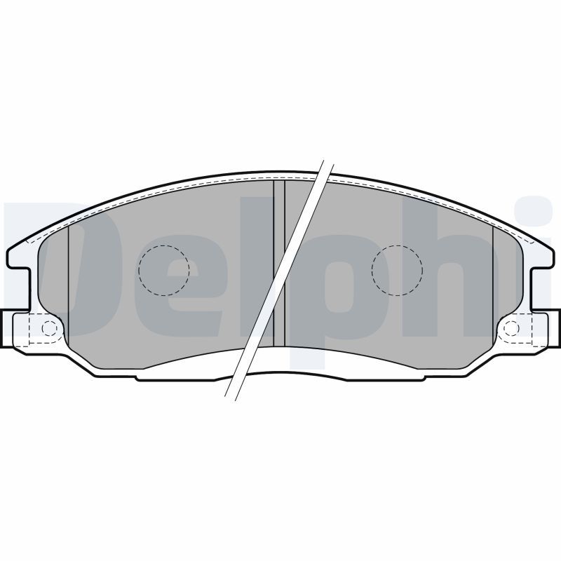 Brake Pad Set, disc brake DELPHI LP1743