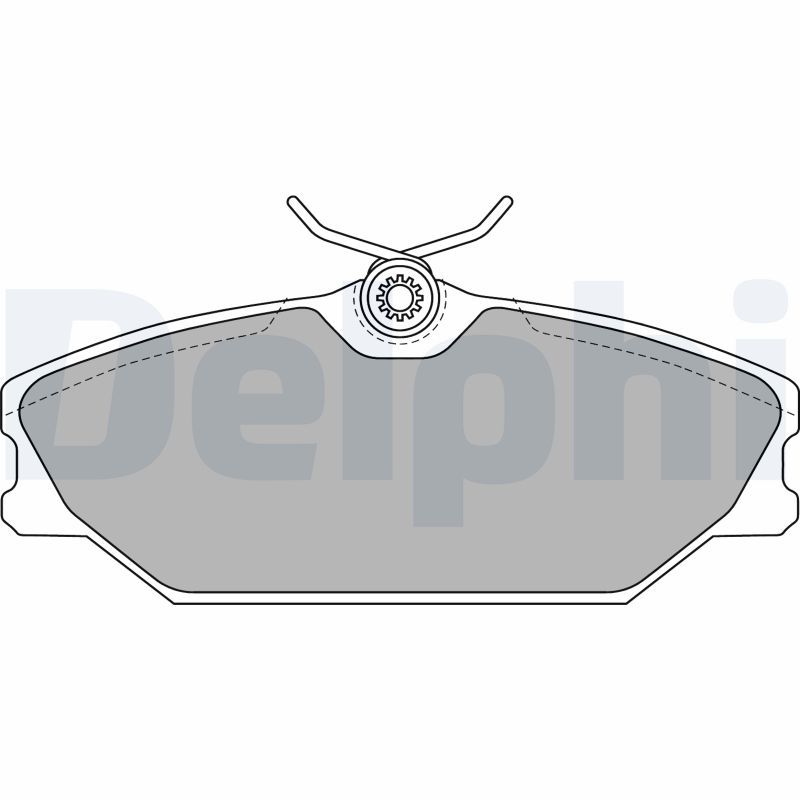 Brake Pad Set, disc brake DELPHI LP1744