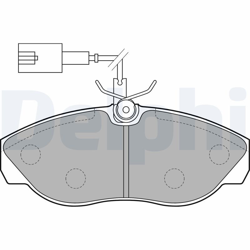 Brake Pad Set, disc brake DELPHI LP1748