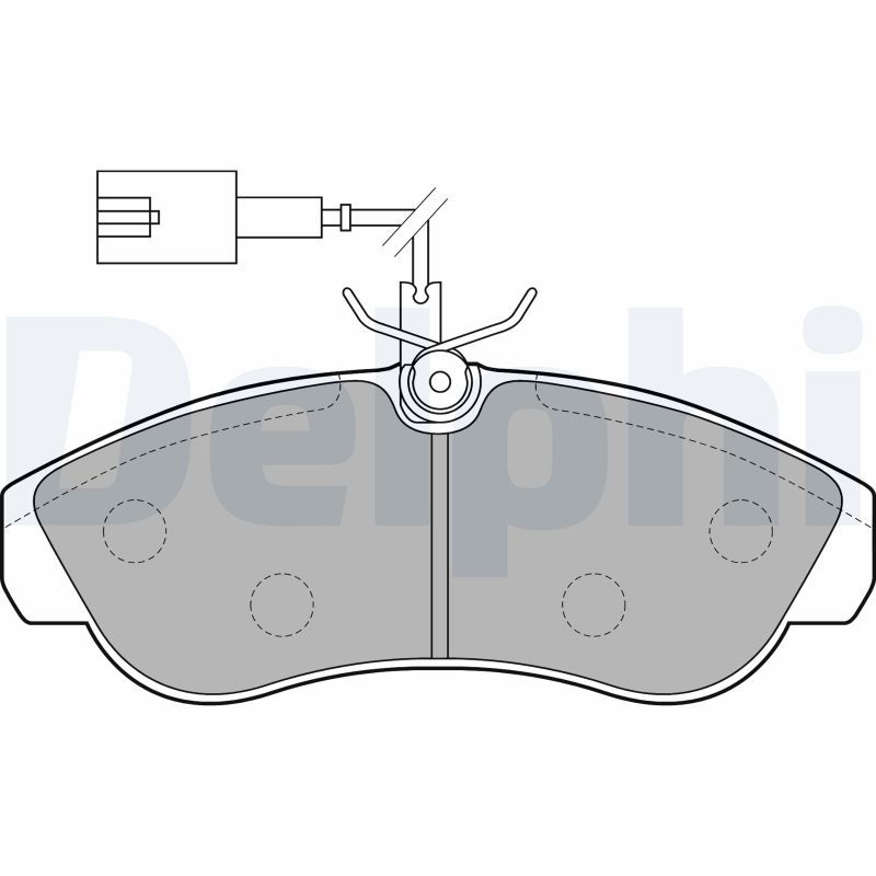 Brake Pad Set, disc brake DELPHI LP1749