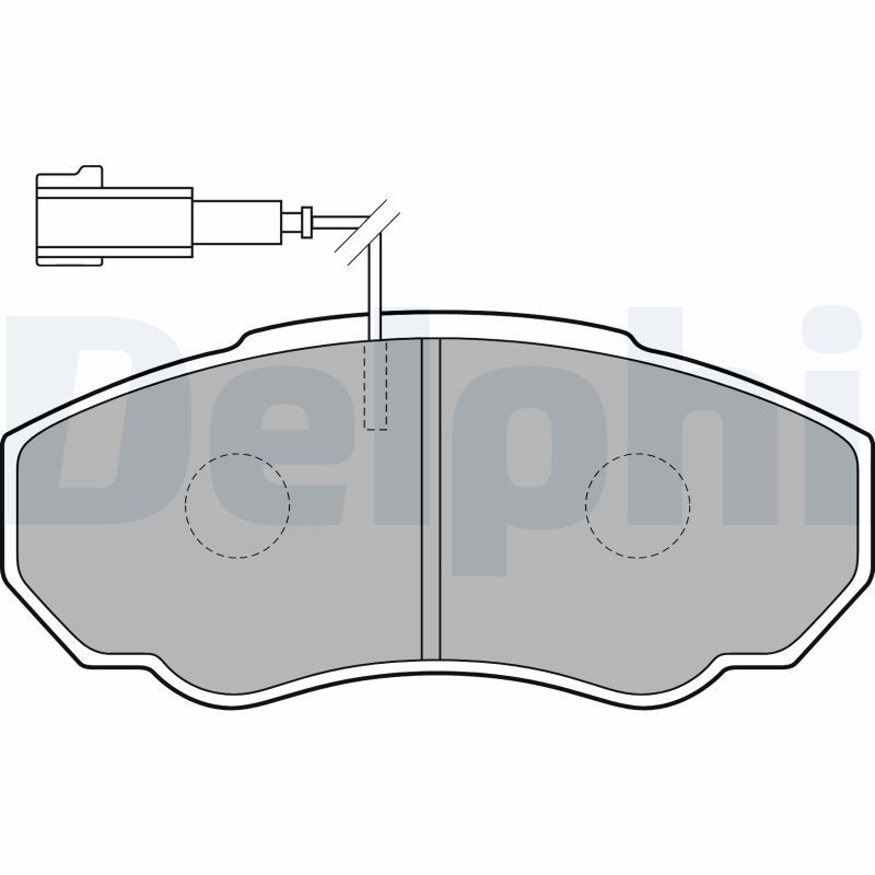 Brake Pad Set, disc brake DELPHI LP1750