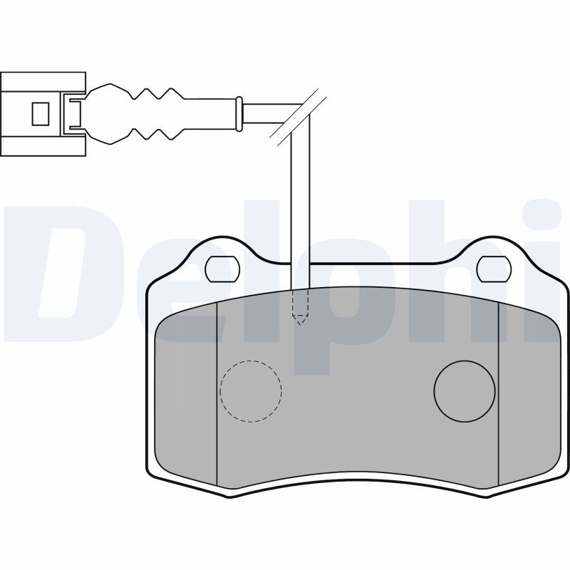 Brake Pad Set, disc brake DELPHI LP1753