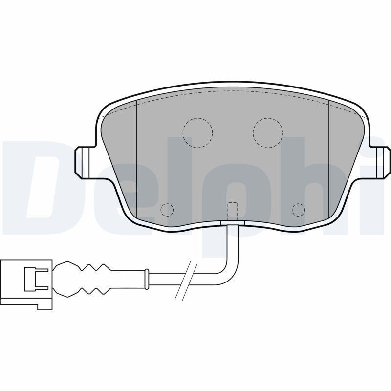 Brake Pad Set, disc brake DELPHI LP1754