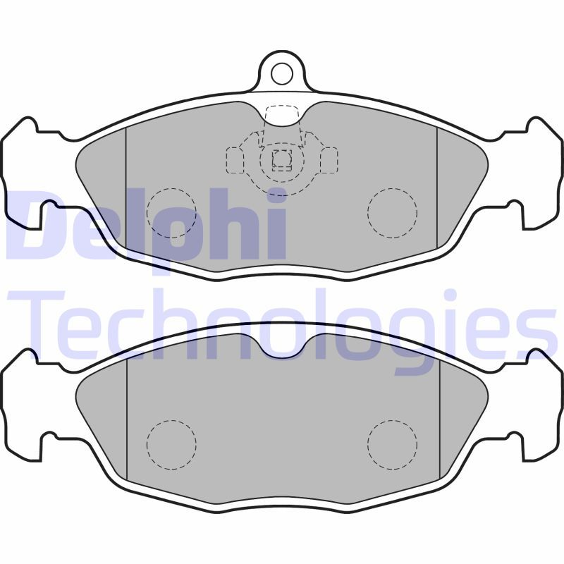 Brake Pad Set, disc brake DELPHI LP1755