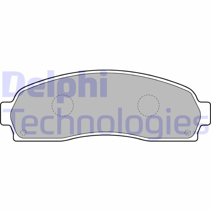 Brake Pad Set, disc brake DELPHI LP1757