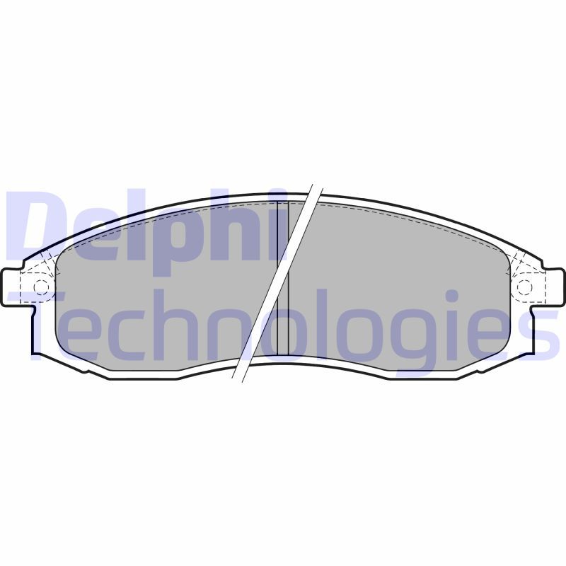 Brake Pad Set, disc brake DELPHI LP1759
