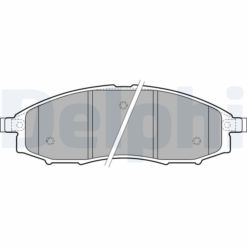 Brake Pad Set, disc brake DELPHI LP1772