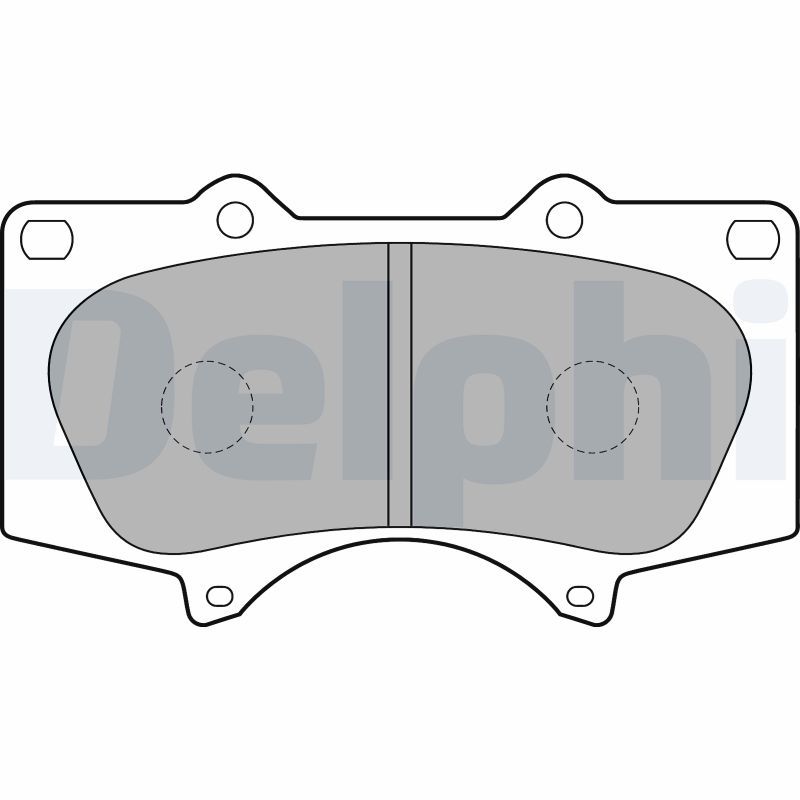 Brake Pad Set, disc brake DELPHI LP1782