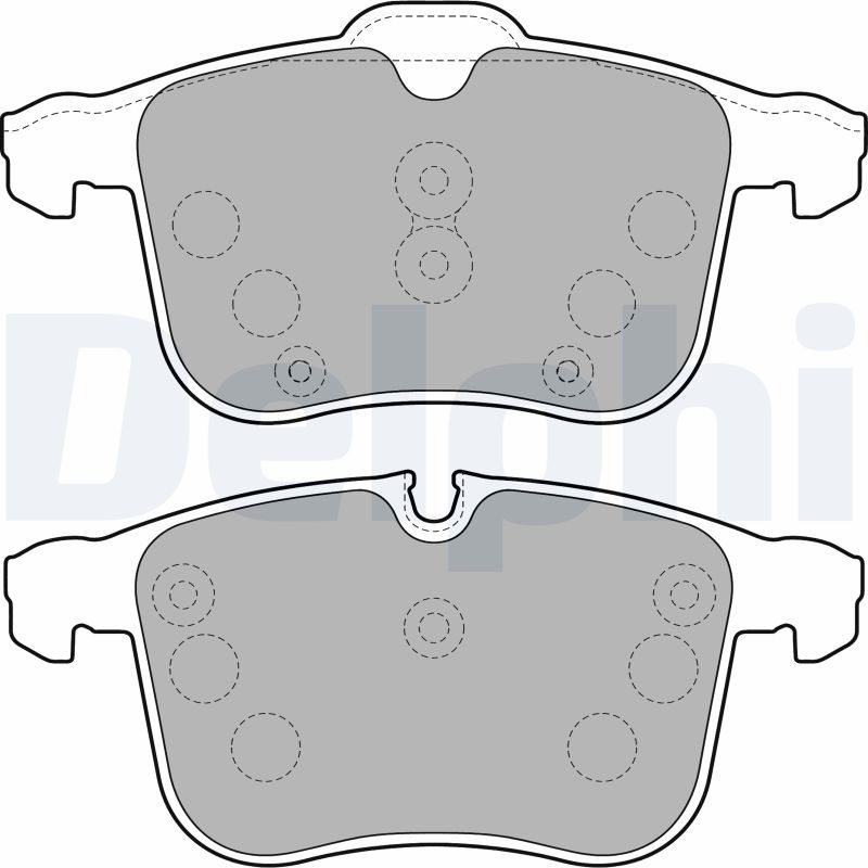 Brake Pad Set, disc brake DELPHI LP1783