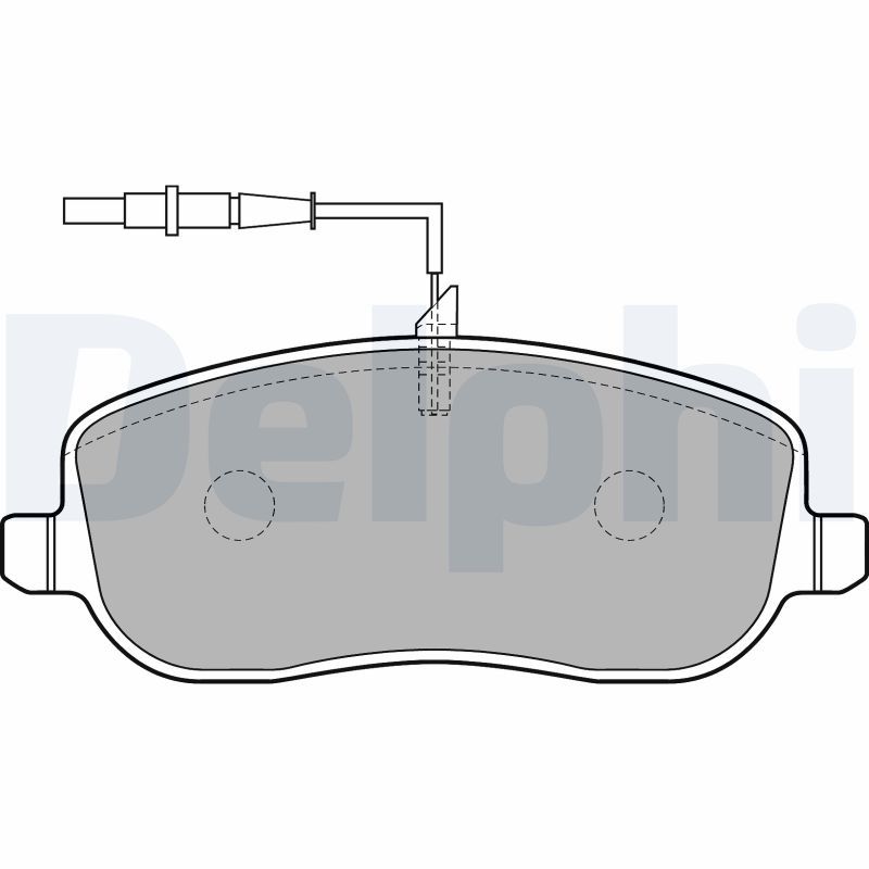 Brake Pad Set, disc brake DELPHI LP1792