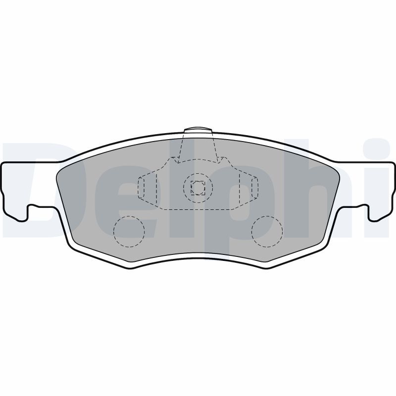 Brake Pad Set, disc brake DELPHI LP1796