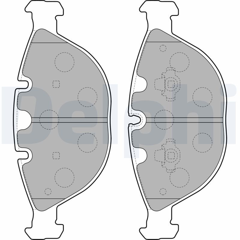 Brake Pad Set, disc brake DELPHI LP1798