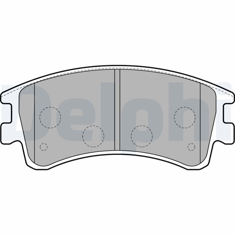 Brake Pad Set, disc brake DELPHI LP1799