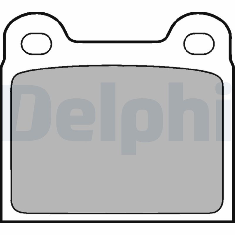 Brake Pad Set, disc brake DELPHI LP18