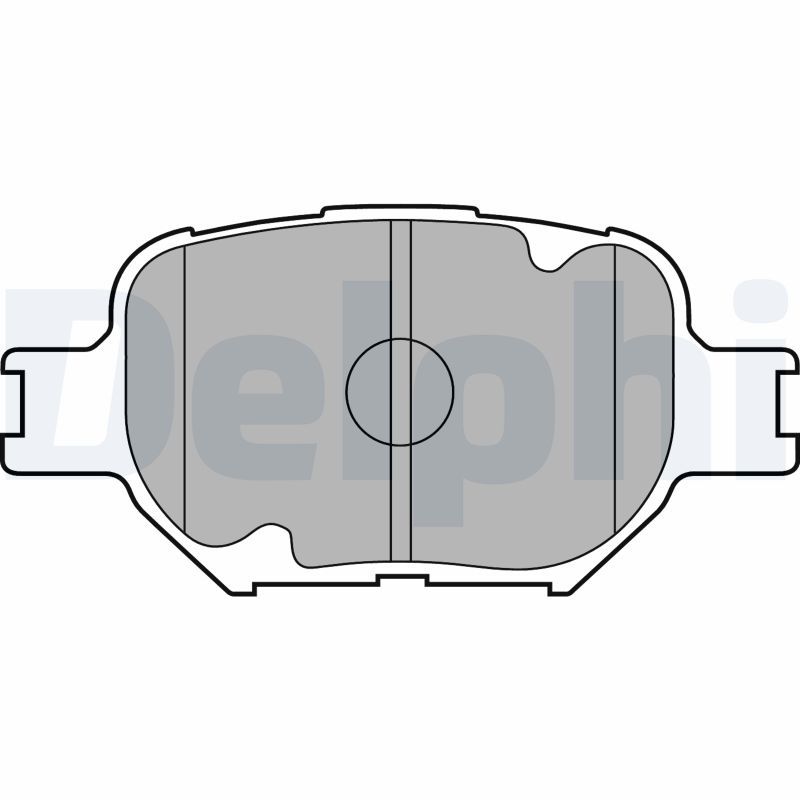 Brake Pad Set, disc brake DELPHI LP1804