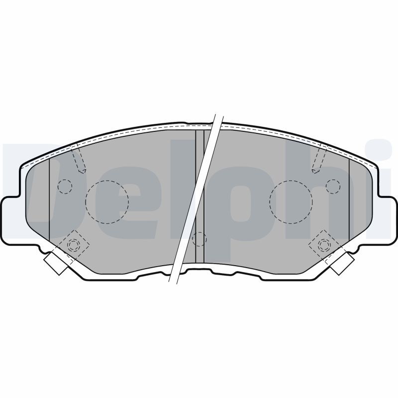 Brake Pad Set, disc brake DELPHI LP1806