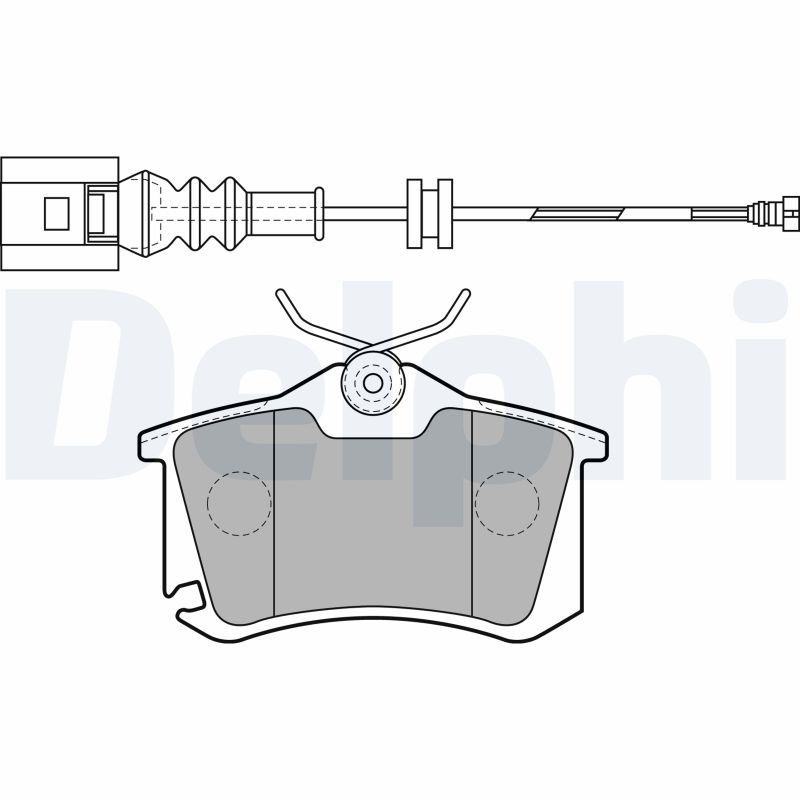 Brake Pad Set, disc brake DELPHI LP1815