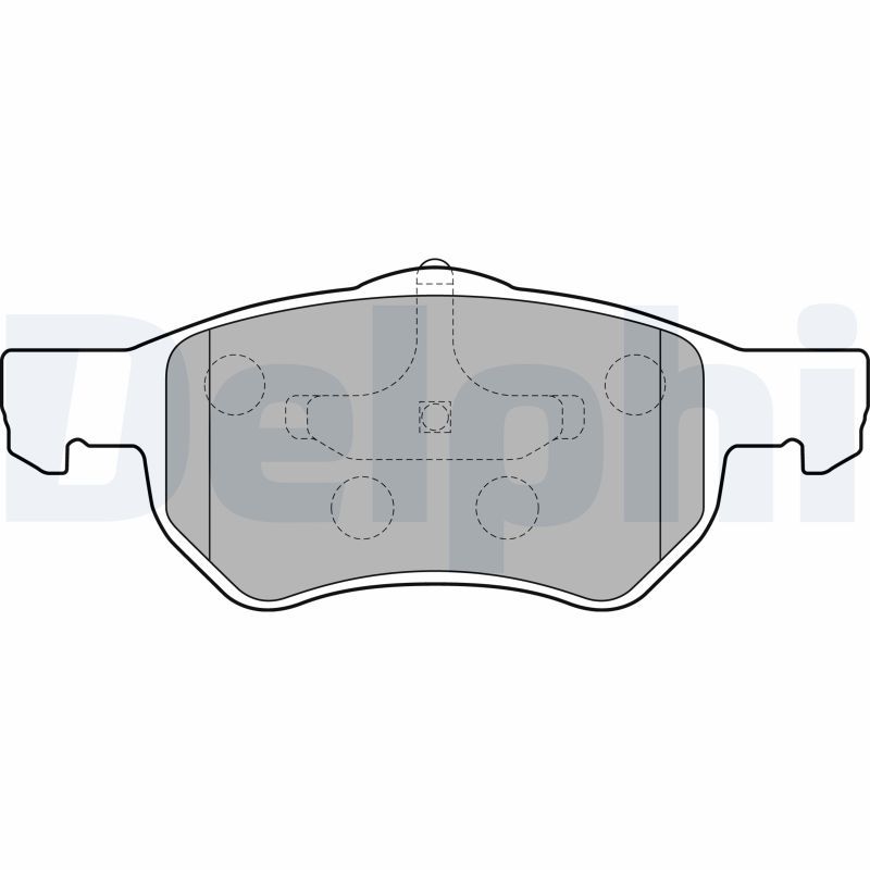 Brake Pad Set, disc brake DELPHI LP1818