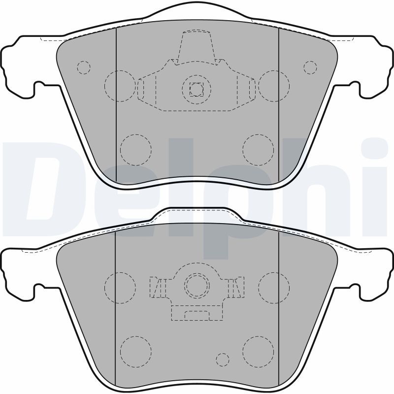 Brake Pad Set, disc brake DELPHI LP1821