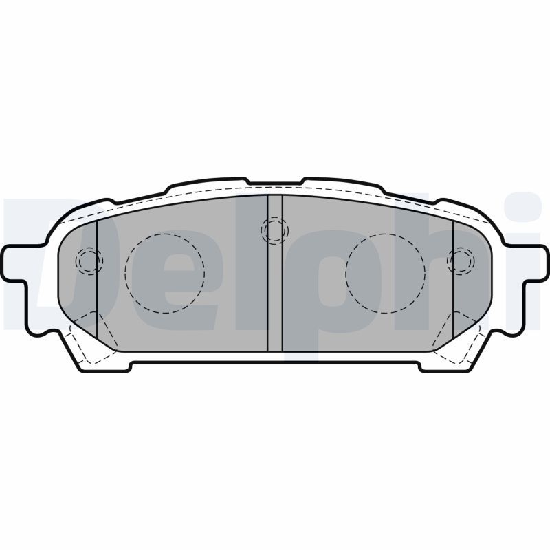 Brake Pad Set, disc brake DELPHI LP1822