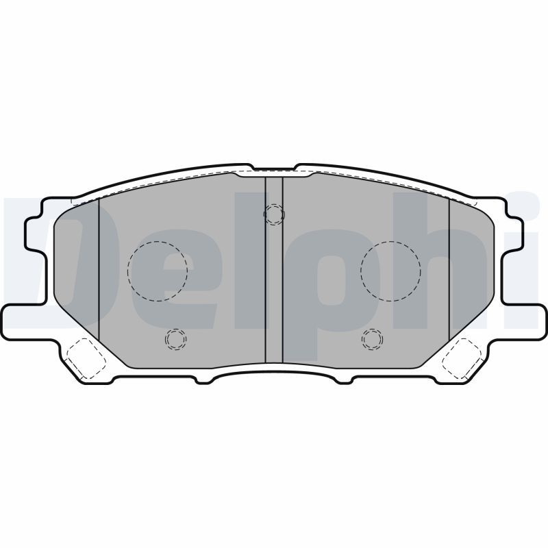 Brake Pad Set, disc brake DELPHI LP1823