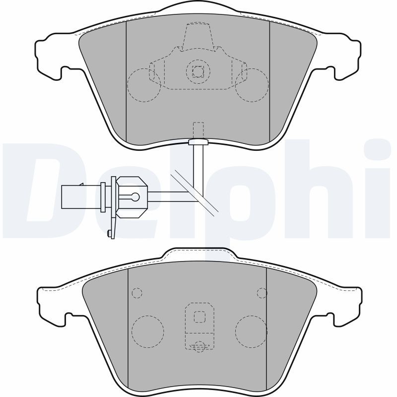 Brake Pad Set, disc brake DELPHI LP1825