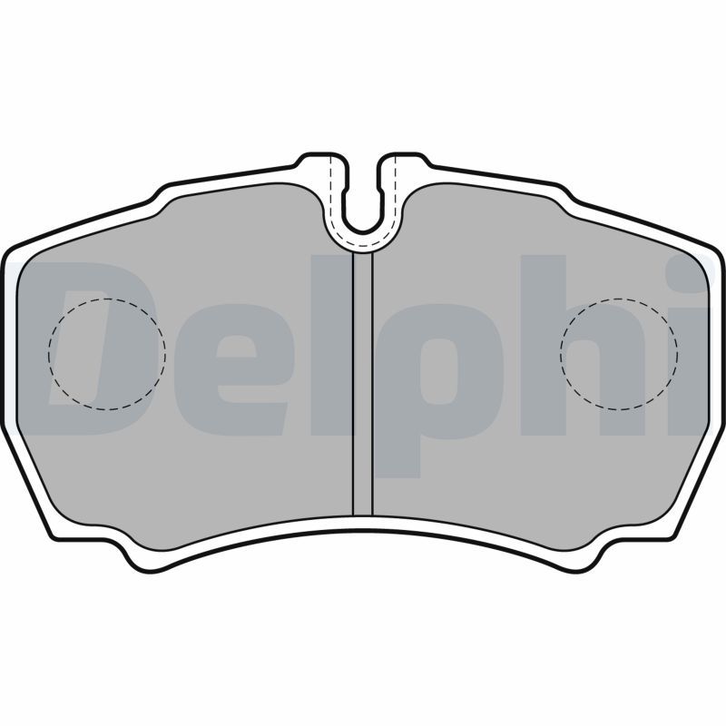 Stabdžių trinkelių rinkinys, diskinis stabdys DELPHI LP1826