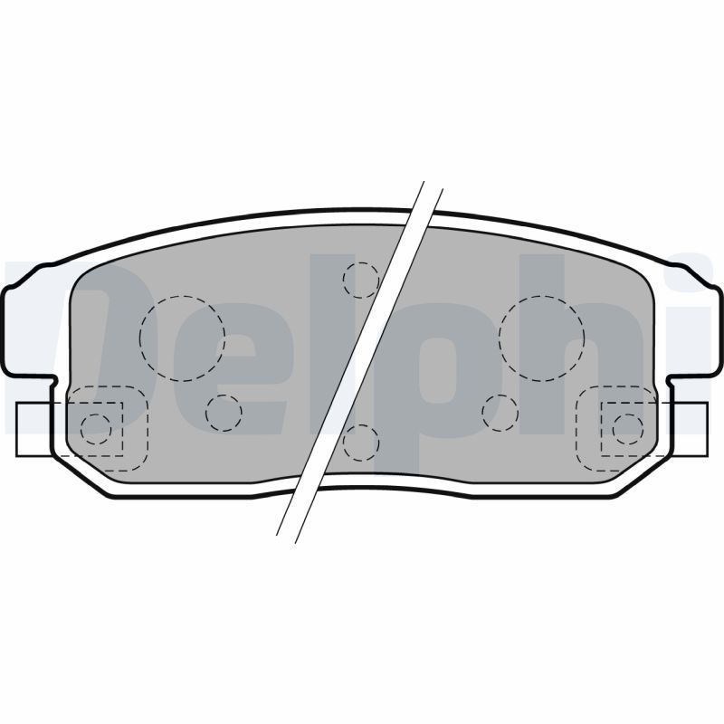 Brake Pad Set, disc brake DELPHI LP1829