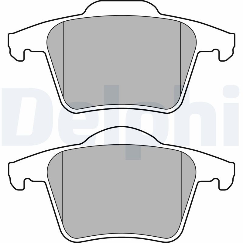 Brake Pad Set, disc brake DELPHI LP1835