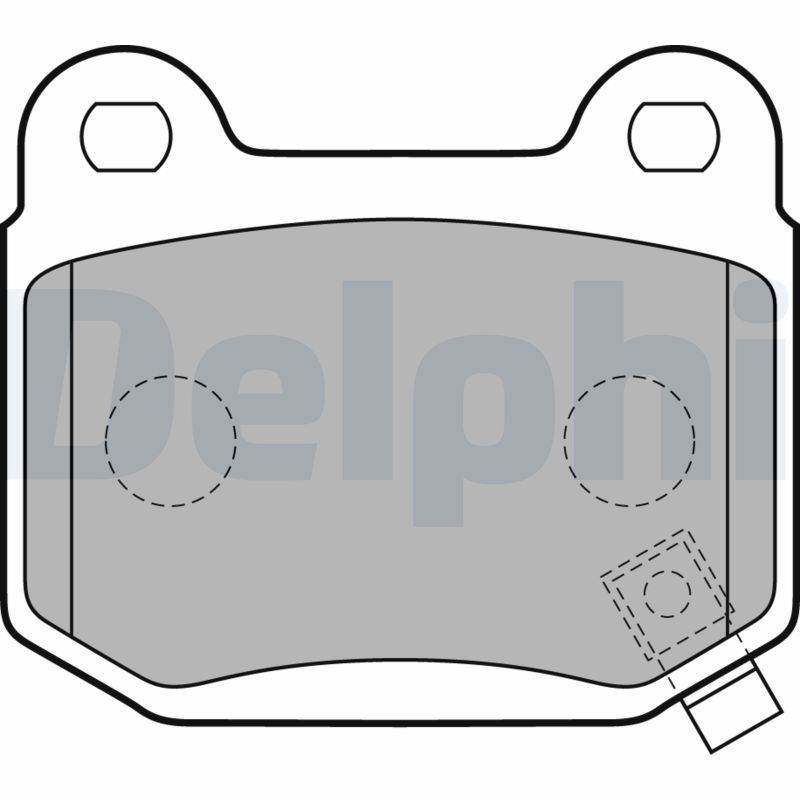 Brake Pad Set, disc brake DELPHI LP1839