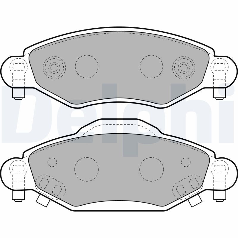 Brake Pad Set, disc brake DELPHI LP1840