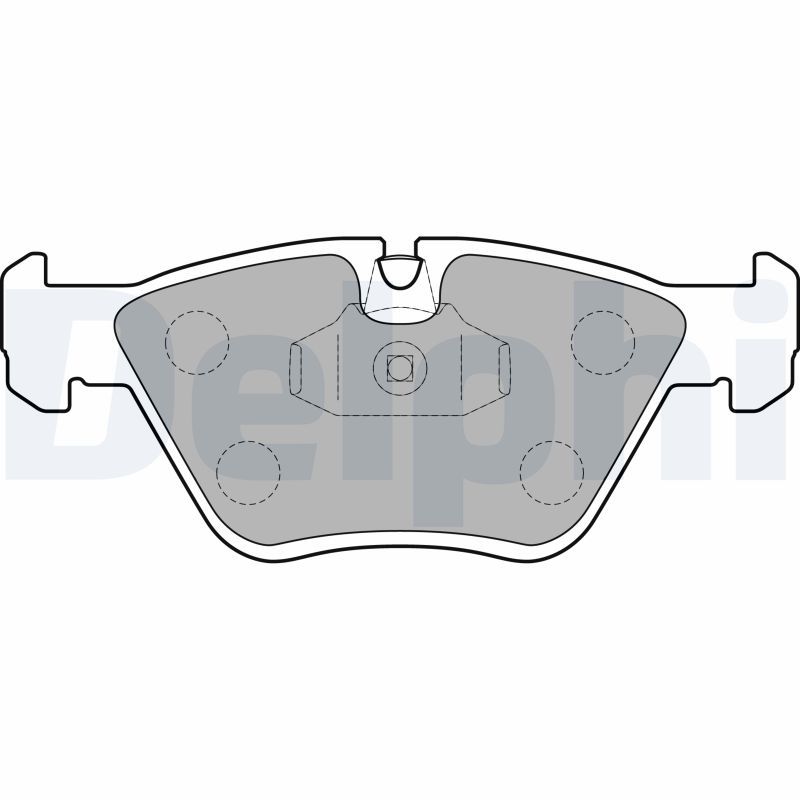 Brake Pad Set, disc brake DELPHI LP1843