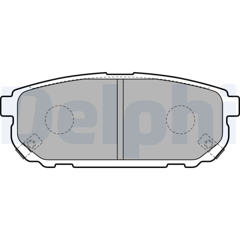 Brake Pad Set, disc brake DELPHI LP1850