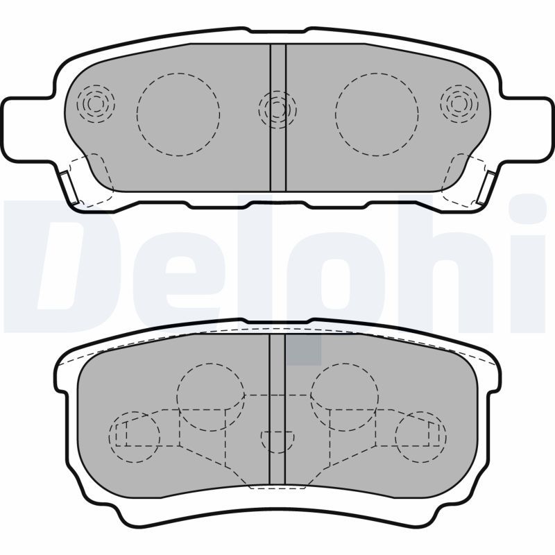 Brake Pad Set, disc brake DELPHI LP1852