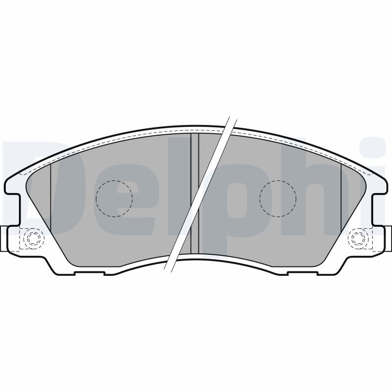 Brake Pad Set, disc brake DELPHI LP1853