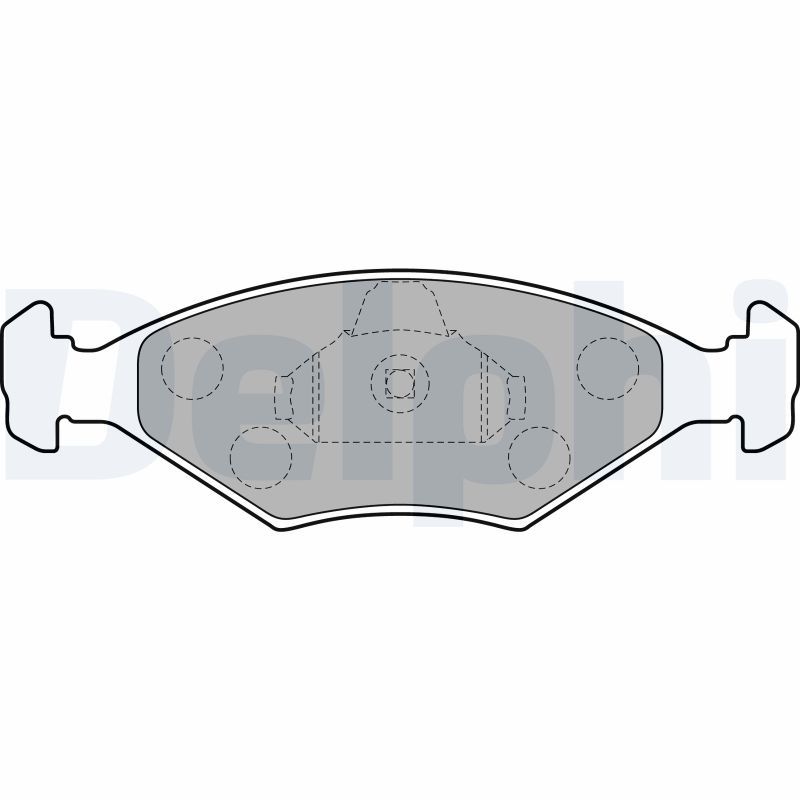 Brake Pad Set, disc brake DELPHI LP1854