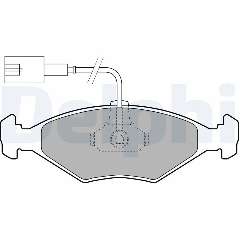 Brake Pad Set, disc brake DELPHI LP1855