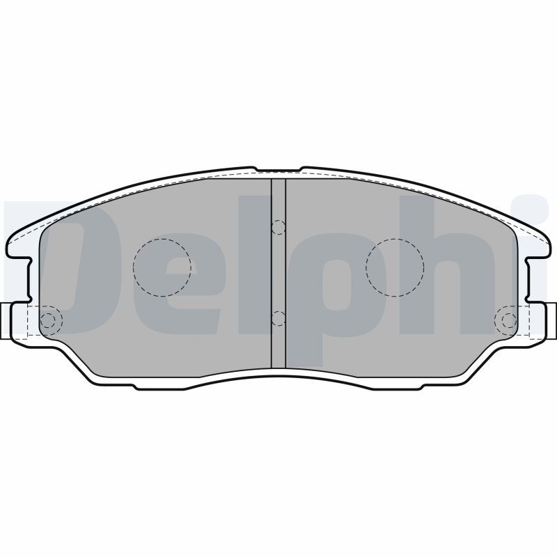 Brake Pad Set, disc brake DELPHI LP1857