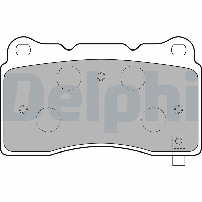 Stabdžių trinkelių rinkinys, diskinis stabdys DELPHI LP1858