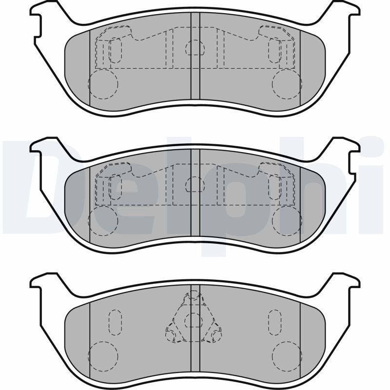 Brake Pad Set, disc brake DELPHI LP1859