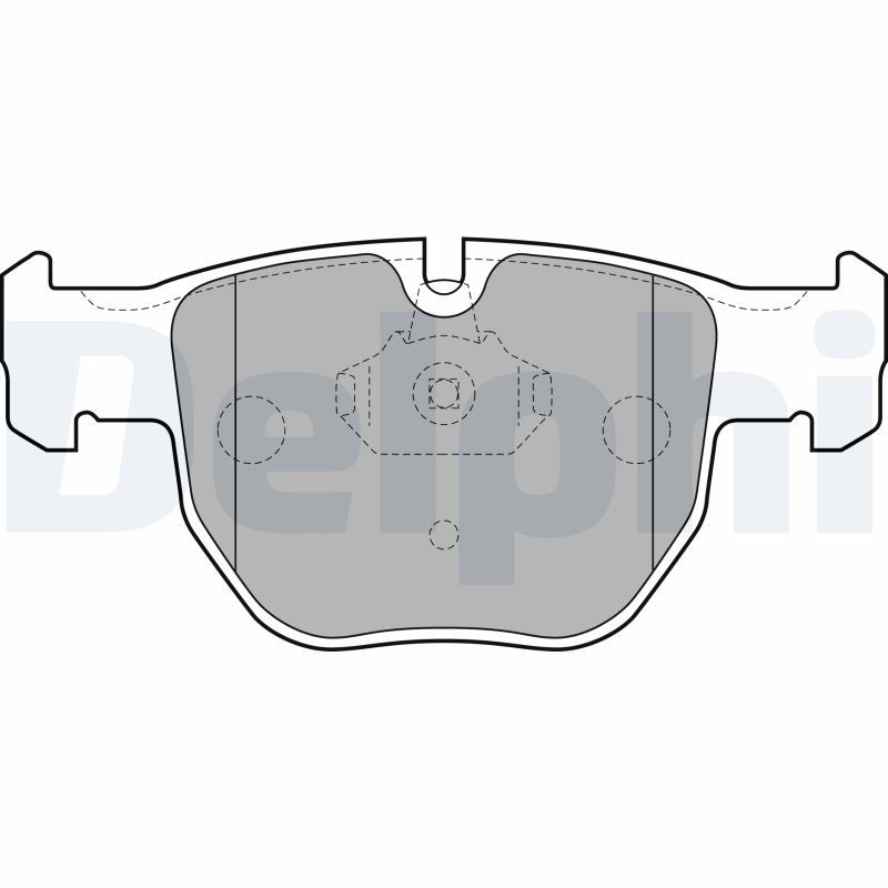 Brake Pad Set, disc brake DELPHI LP1863