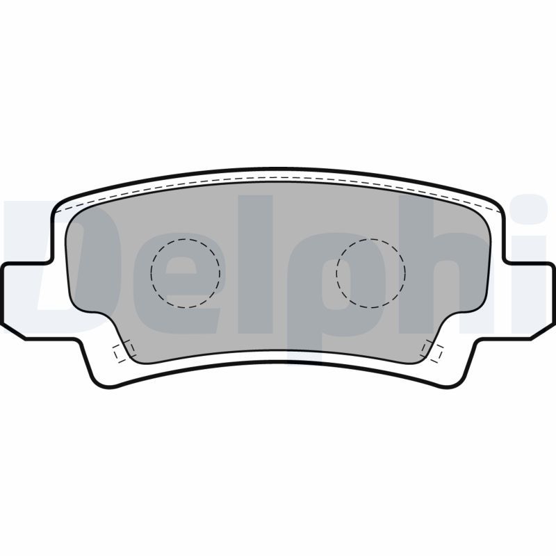 Brake Pad Set, disc brake DELPHI LP1864