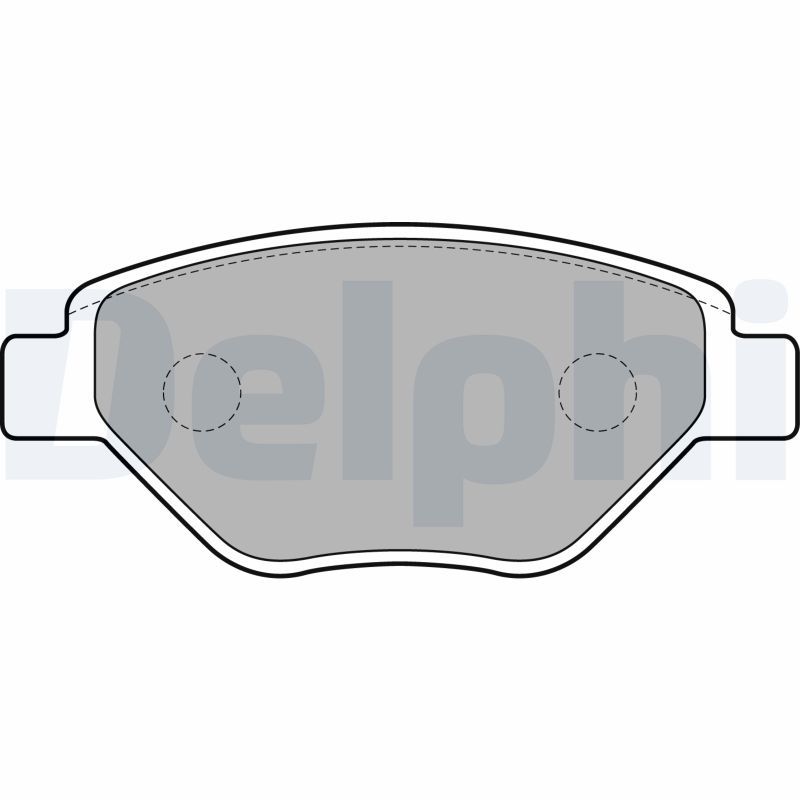 Brake Pad Set, disc brake DELPHI LP1866